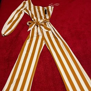 One shoulder jumpsuit
